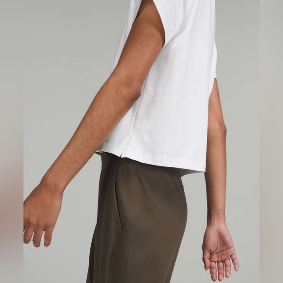 Lululemon Classic Fit Cotton Blend T-Shirt White Size 4 - Picture 3 of 7